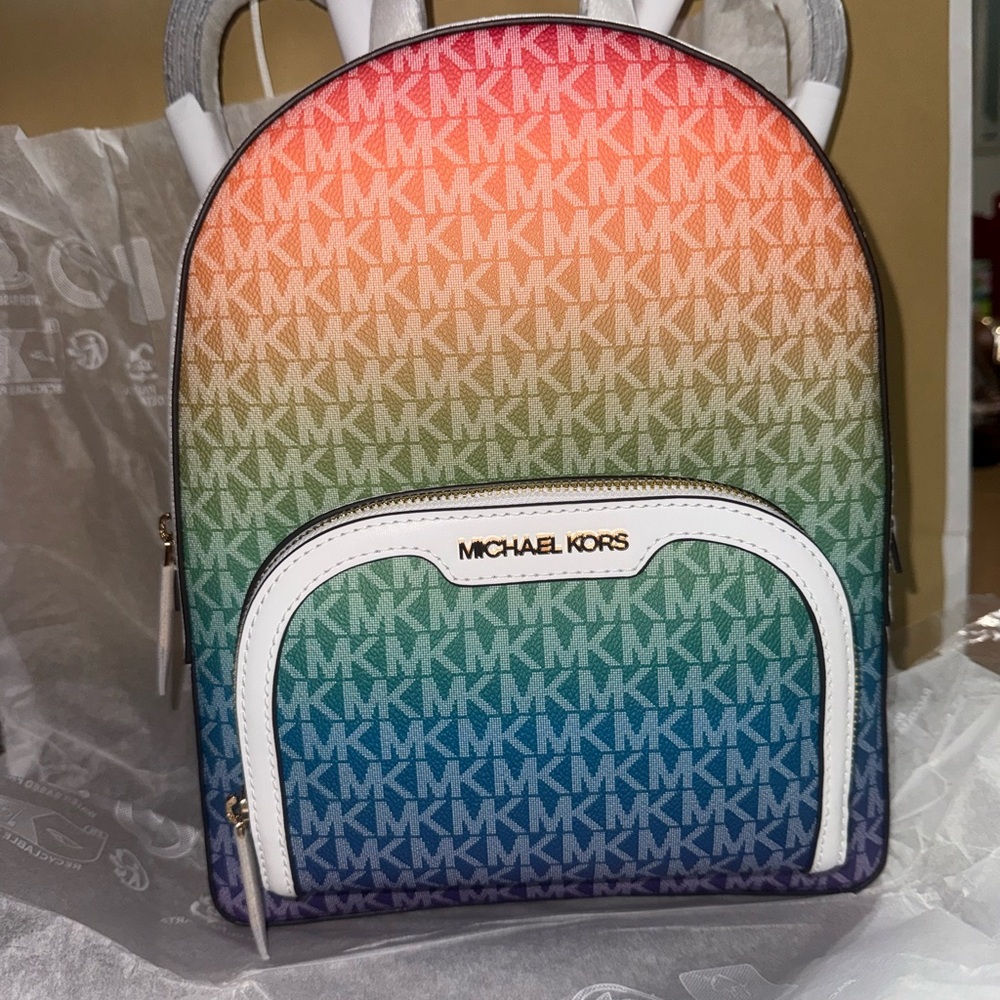 Michael Kors Rainbow Gradient Backpack